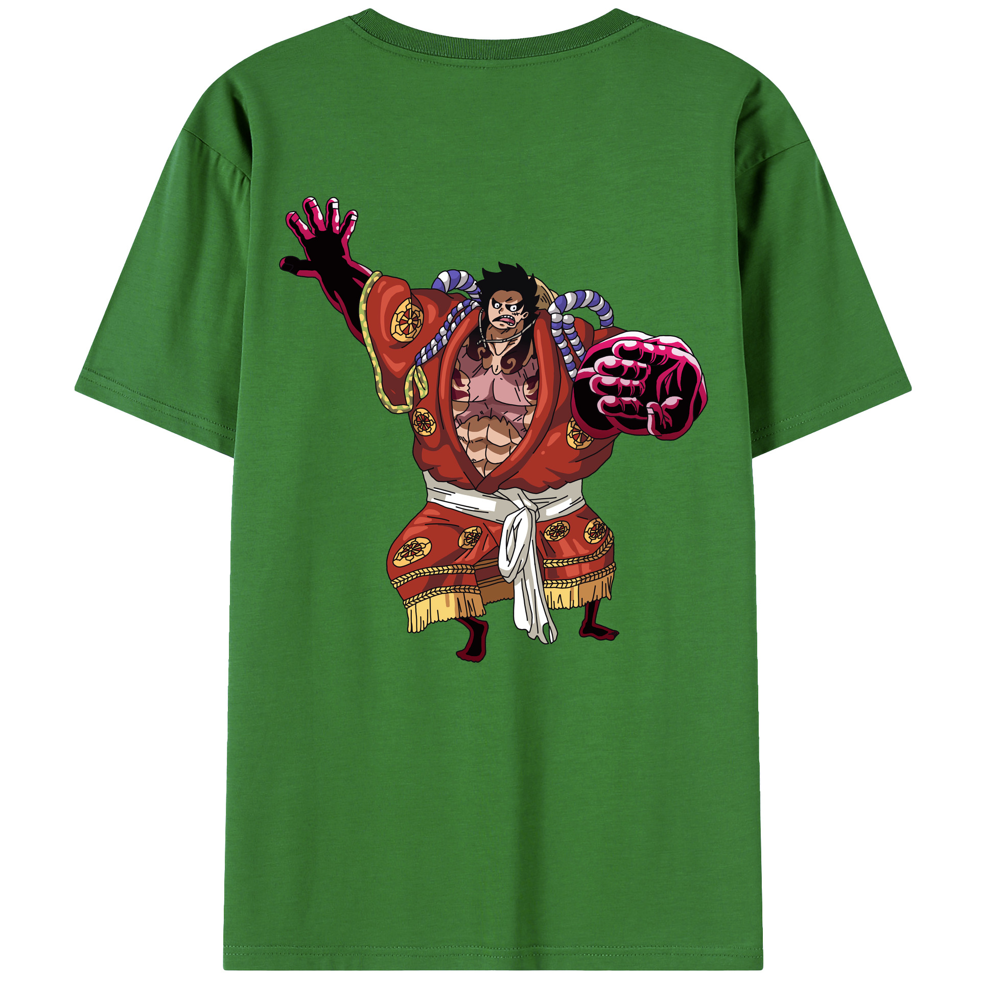 ワンピース モンキー・D・ルフィ ONE PIECE Monkey D. Luffy レディース半袖Tシャツ(バックプリント)